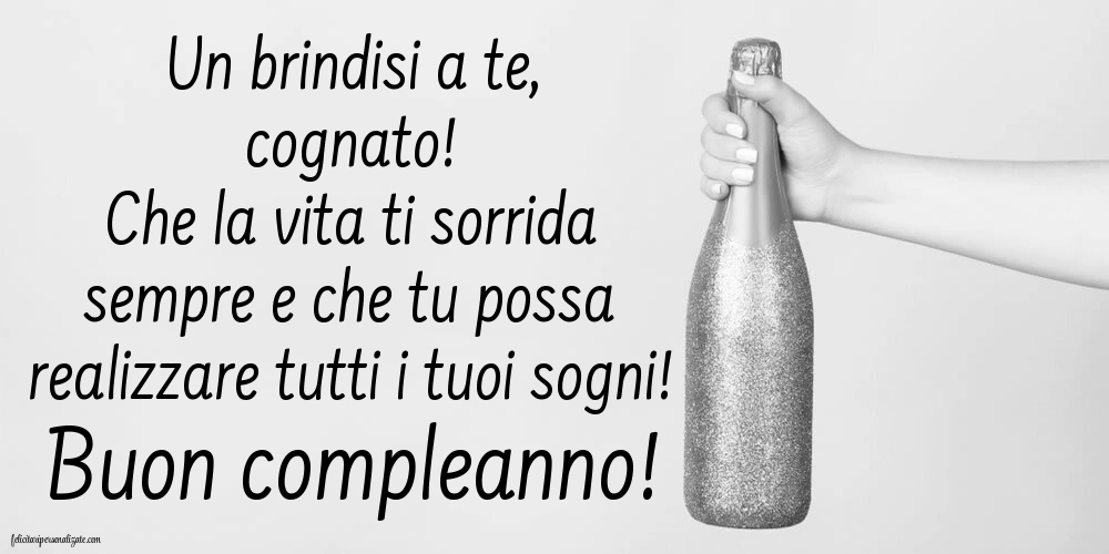 Le Più Belle Immagini di Buon Compleanno per tuo Cognato: Champagne