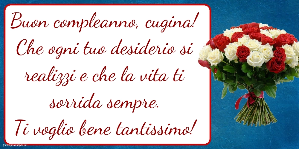 Immagini di Buon Compleanno Cugina: Fiori