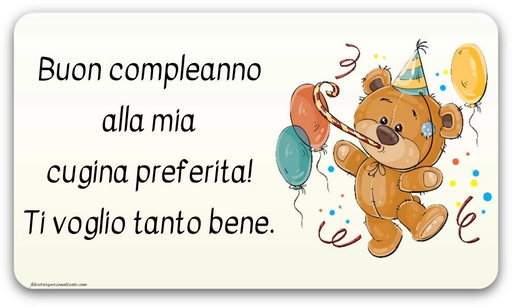 Le Più Belle Immagini di Buon Compleanno per tua Cugina: Palloncini