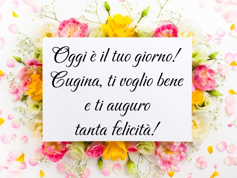 Immagini di Buon Compleanno Cugina: Fiori