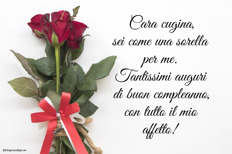 Immagini di Buon Compleanno Cugina: Rose