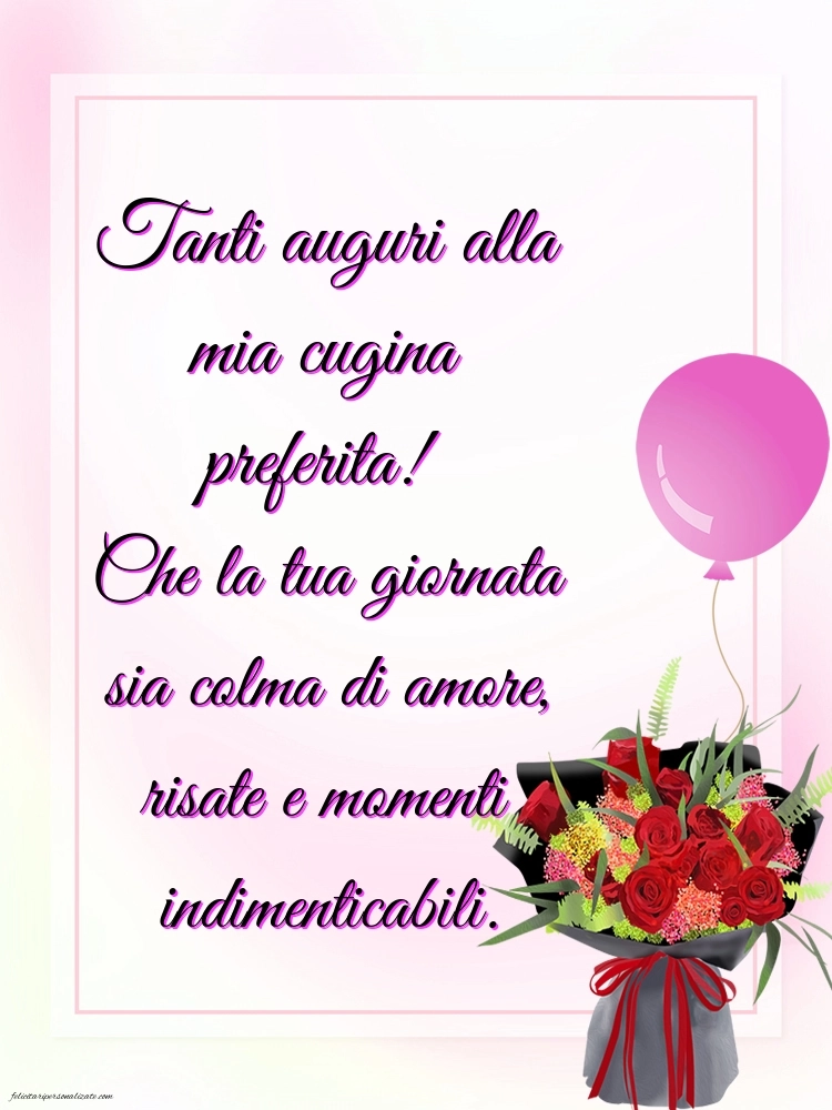 Immagini di Buon Compleanno Cugina: Fiori