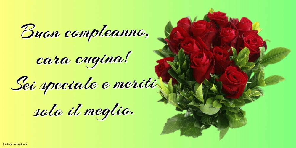 Le Più Belle Immagini di Buon Compleanno per tua Cugina: Fiori
