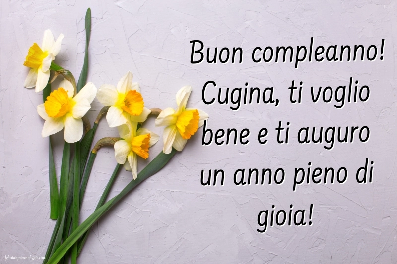 Le Più Belle Immagini di Buon Compleanno per tua Cugina: Fiori