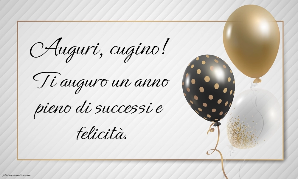 Immagini di Buon Compleanno Cugino: Palloncini