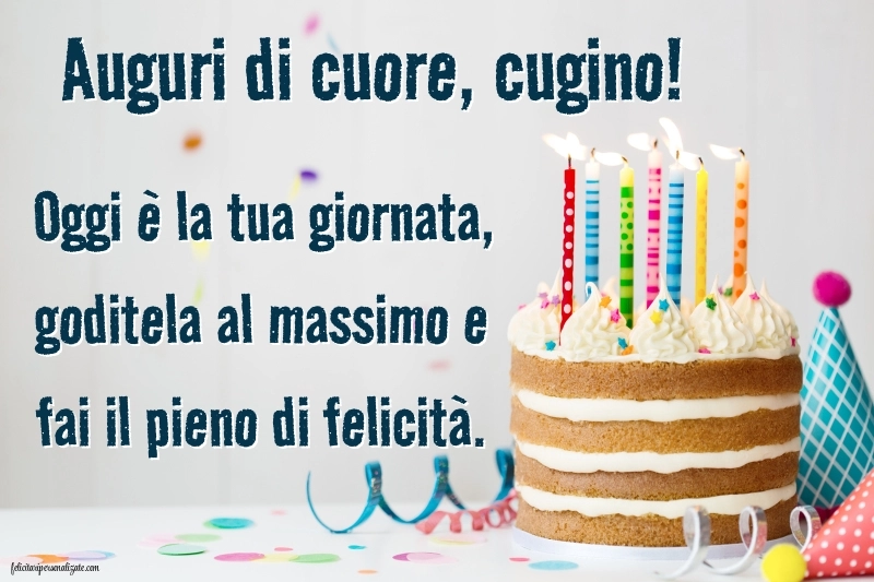 Immagini di Buon Compleanno Cugino: Torta