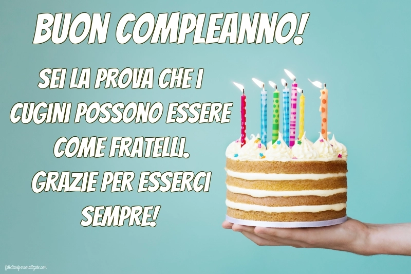 Immagini di Buon Compleanno Cugino: Torta
