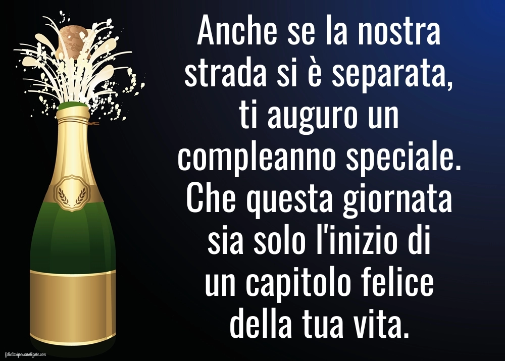 Immagini di Buon Compleanno per ex Marito: Champagne