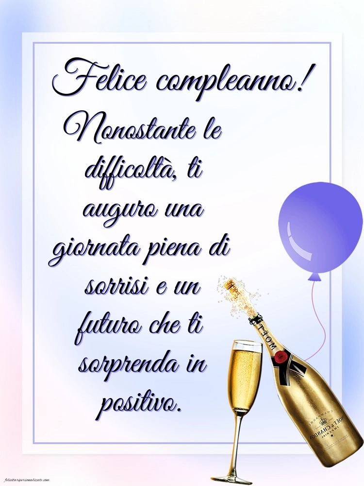 Immagini di Buon Compleanno per ex Marito: Champagne