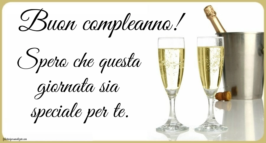 Immagini di Buon Compleanno per ex Marito: Champagne