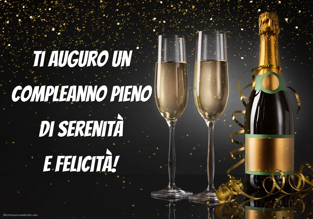 Immagini di Buon Compleanno per ex Marito: Champagne