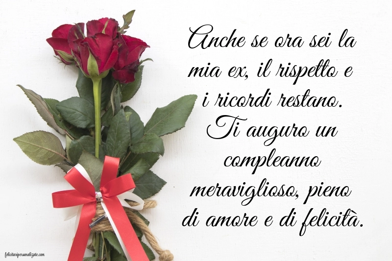 Immagini di Buon Compleanno alla ex Moglie: Rose