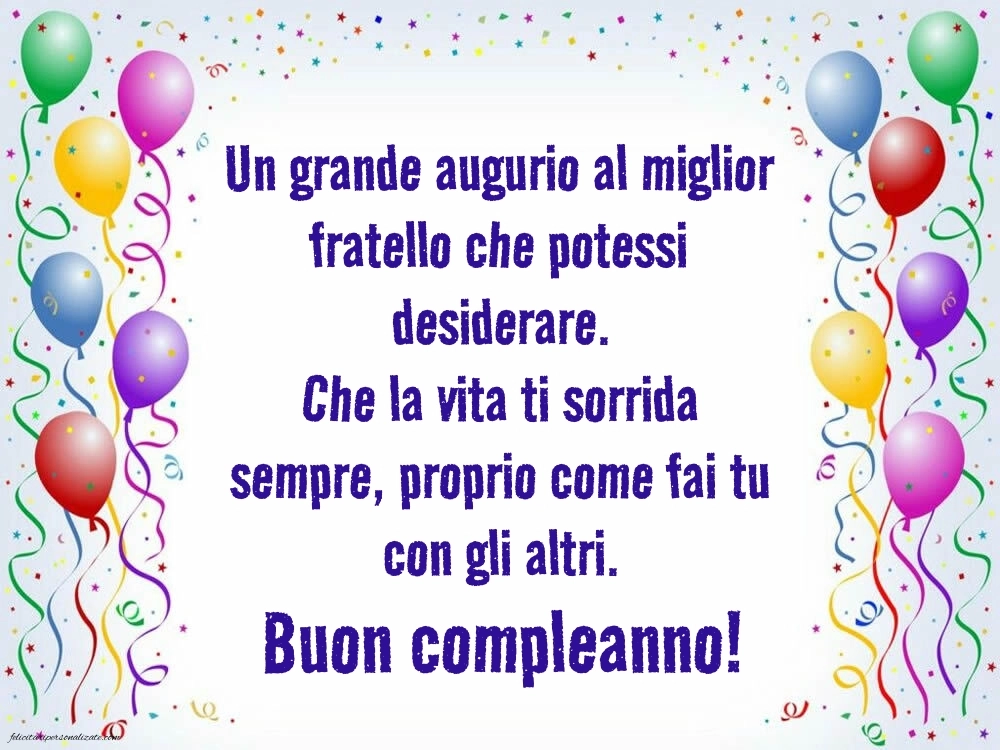 Le Più Belle Immagini di Buon Compleanno per tuo Fratello: Palloncini