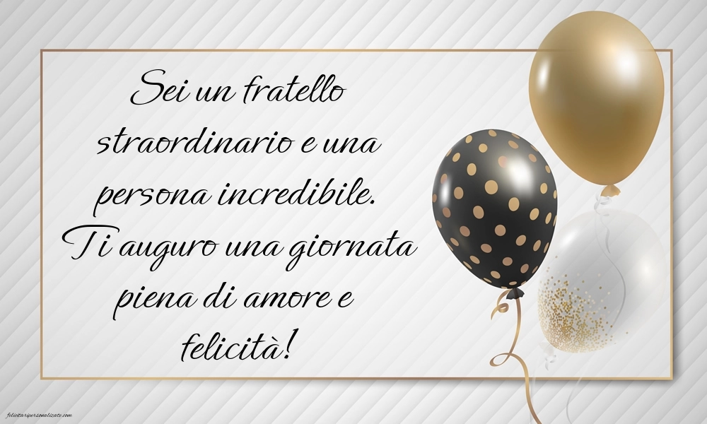 Immagini di Buon Compleanno Fratello: Palloncini