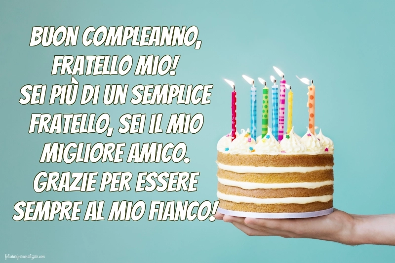 Immagini di Buon Compleanno Fratello: Torta