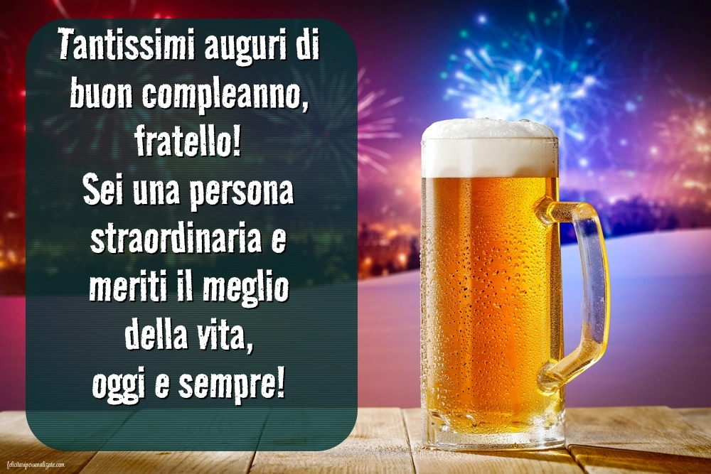 Le Più Belle Immagini di Buon Compleanno per tuo Fratello: Champagne
