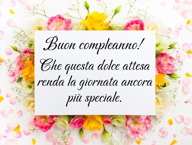 Immagini di Buon Compleanno Futura Mamma: Fiori