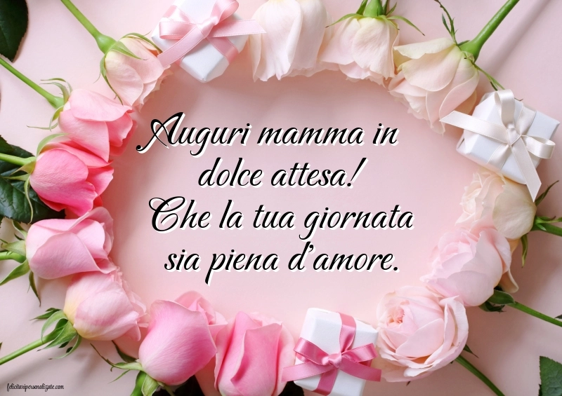 Immagini di Buon Compleanno Futura Mamma: Rose