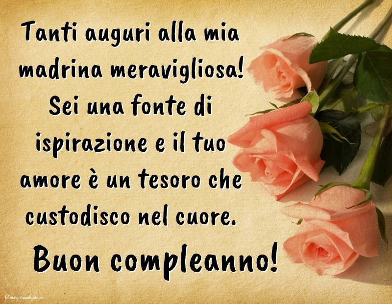 Immagini di Buon Compleanno Madrina: Fiori
