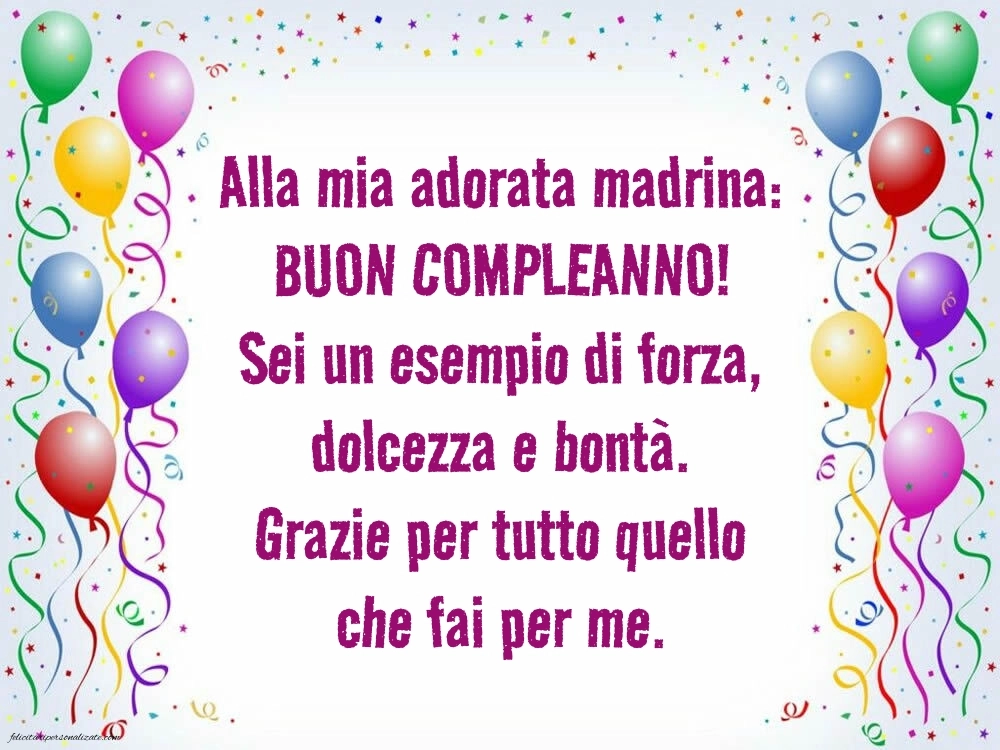 Le Più Belle Immagini di Buon Compleanno per tua Madrina: Palloncini