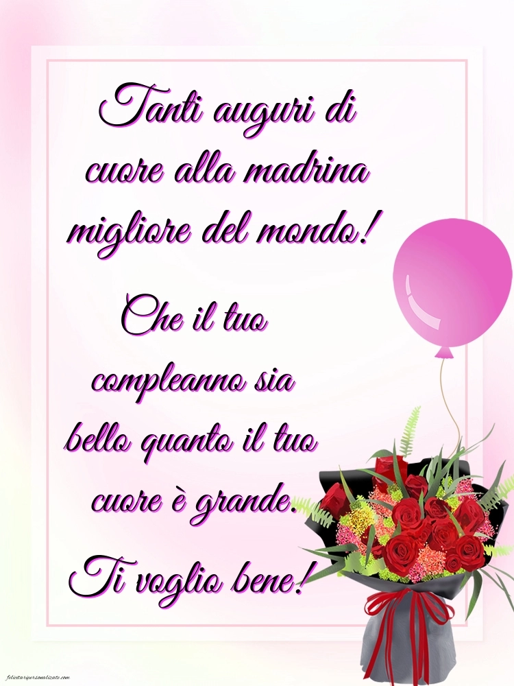 Le Più Belle Immagini di Buon Compleanno per tua Madrina: Fiori