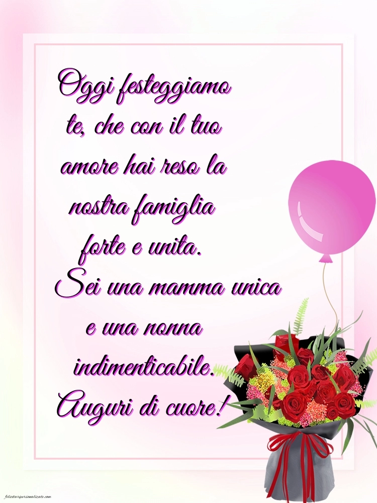 Immagini di Buon Compleanno Mamma e Nonna: Fiori