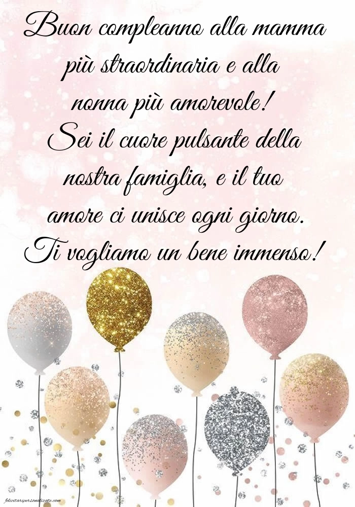 Le Più Belle Immagini di Buon Compleanno per Mamma e Nonna: Palloncini