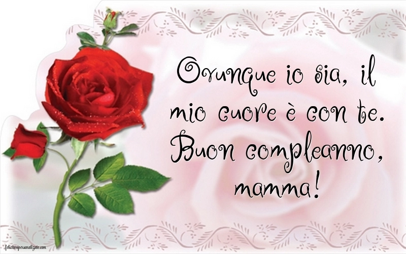 Immagini di Buon Compleanno Mamma Lontana: Fiori