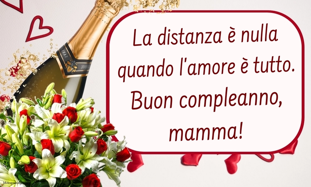 Immagini di Buon Compleanno Mamma Lontana: Fiori