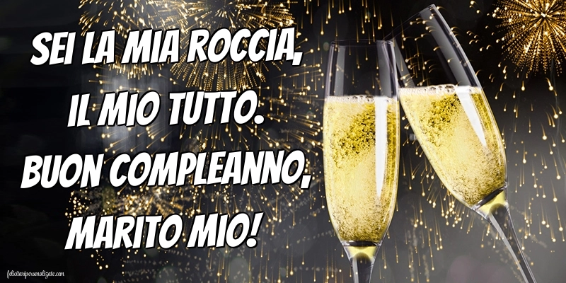 Immagini di Buon Compleanno per Marito: Champagne
