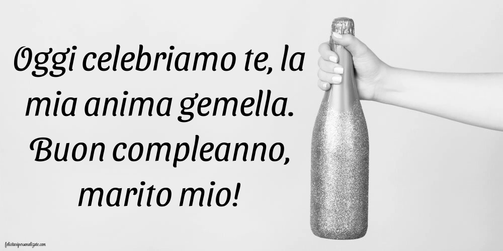 Immagini di Buon Compleanno per Marito: Champagne