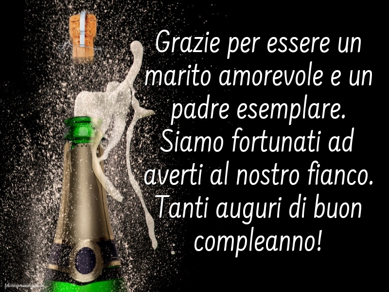 Caroline di Buon Compleanno per Marito e Papà: Champagne
