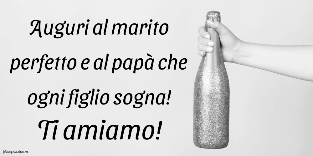 Caroline di Buon Compleanno per Marito e Papà: Champagne