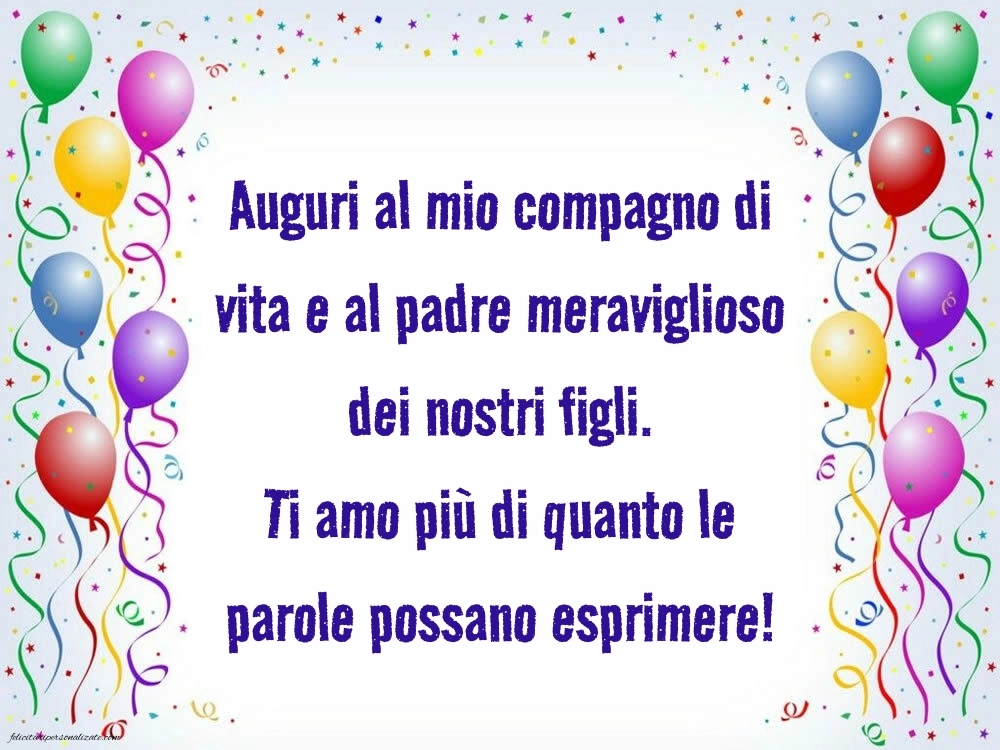 Caroline di Buon Compleanno per Marito e Papà: Palloncini