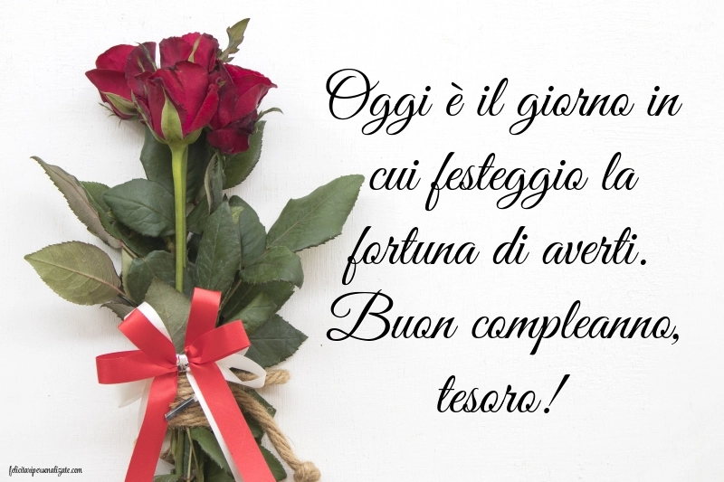 Immagini di Buon Compleanno per Moglie: Rose