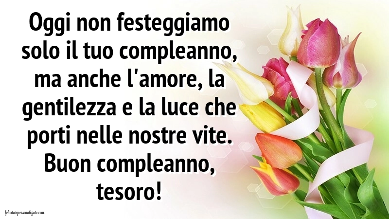Immagini di Buon Compleanno Moglie e Mamma: Fiori
