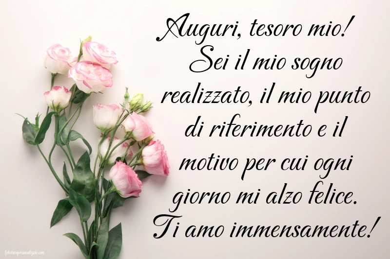 Immagini di Buon Compleanno per Moglie: Fiori