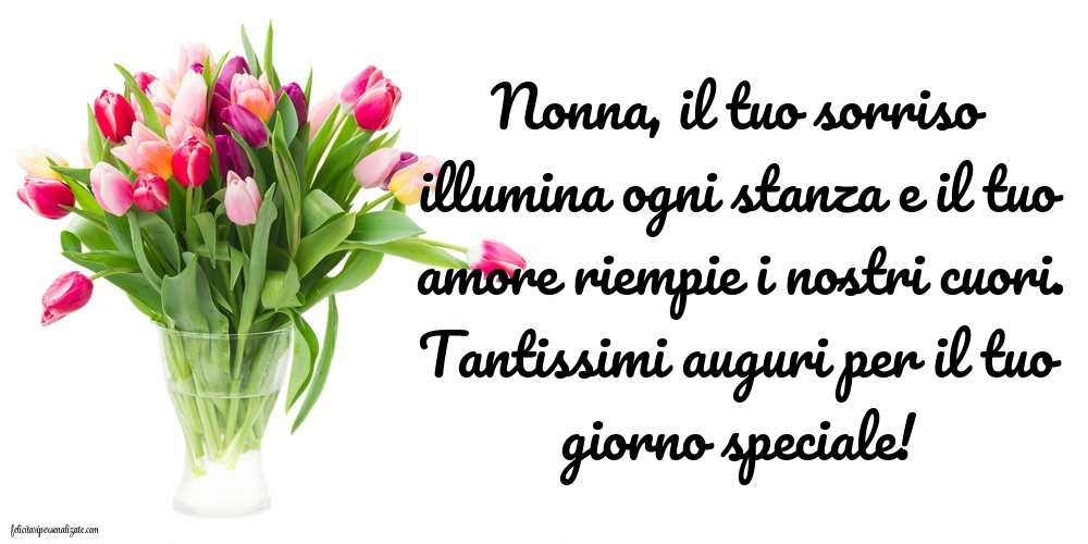 Immagini di Buon Compleanno Nonna: Tulipani