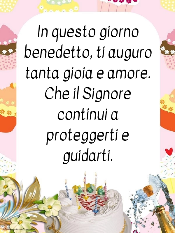 Cartoline di Buon Compleanno per Nonna: Champagne e torta