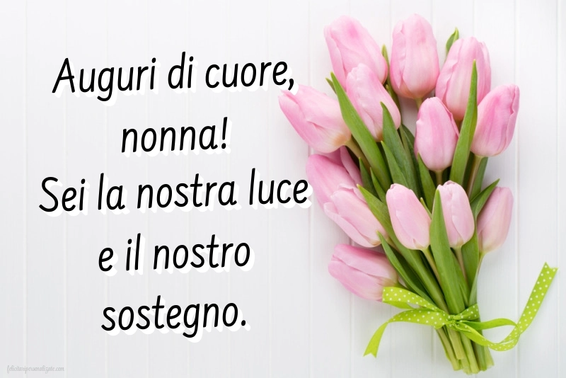 Immagini di Buon Compleanno Nonna: Tulipani