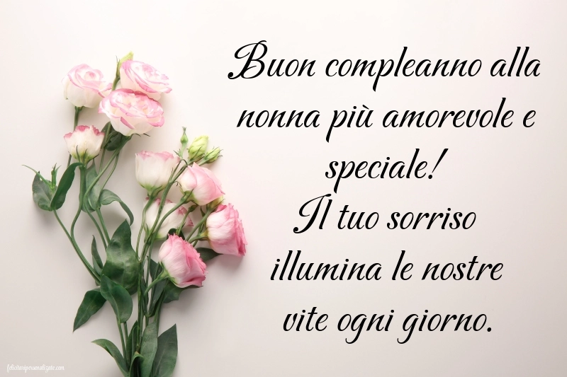 Immagini di Buon Compleanno Nonna: Fiori