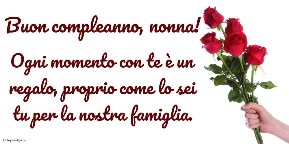 Cartoline di Buon Compleanno per Nonna: Fiori