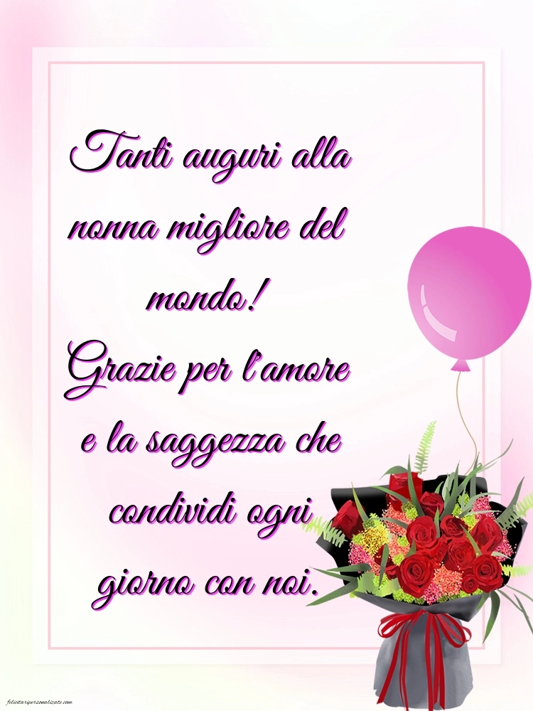 Immagini di Buon Compleanno Nonna: Fiori