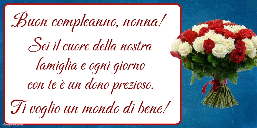 Immagini di Buon Compleanno Nonna: Fiori