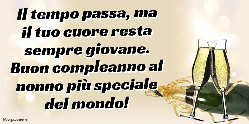 Immagini di Buon Compleanno Nonno: Champagne