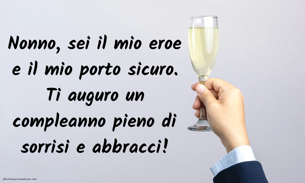 Immagini di Buon Compleanno Nonno: Champagne