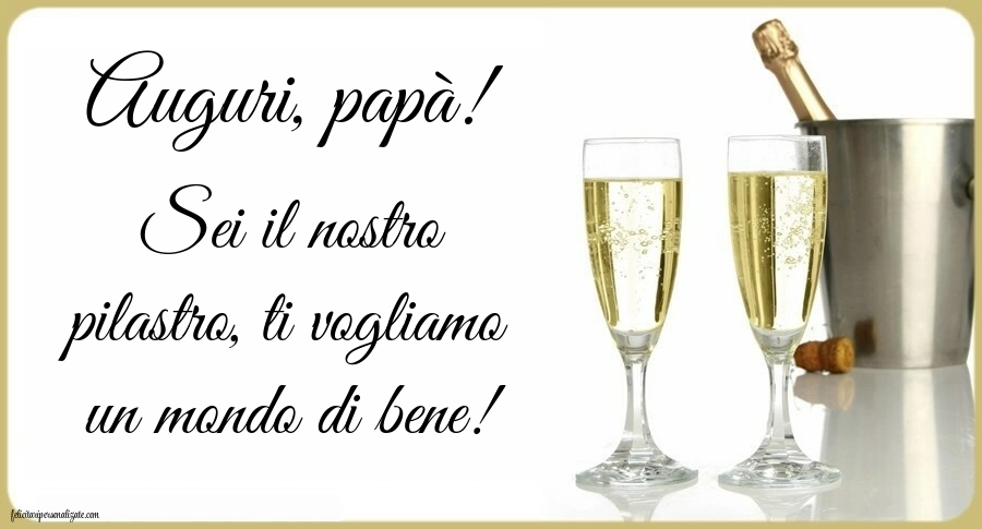 Immagini di Buon Compleanno Papà: Champagne