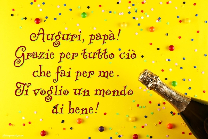 Le Più Belle Immagini di Buon Compleanno per tuo Papà: Champagne