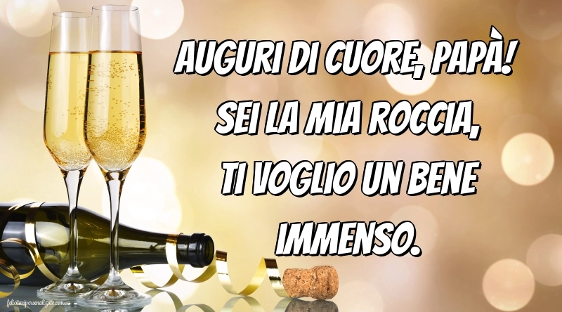 Le Più Belle Immagini di Buon Compleanno per tuo Papà: Champagne