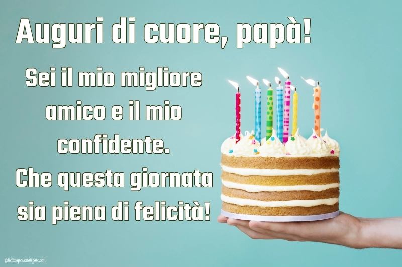Immagini di Buon Compleanno Papà: Torta